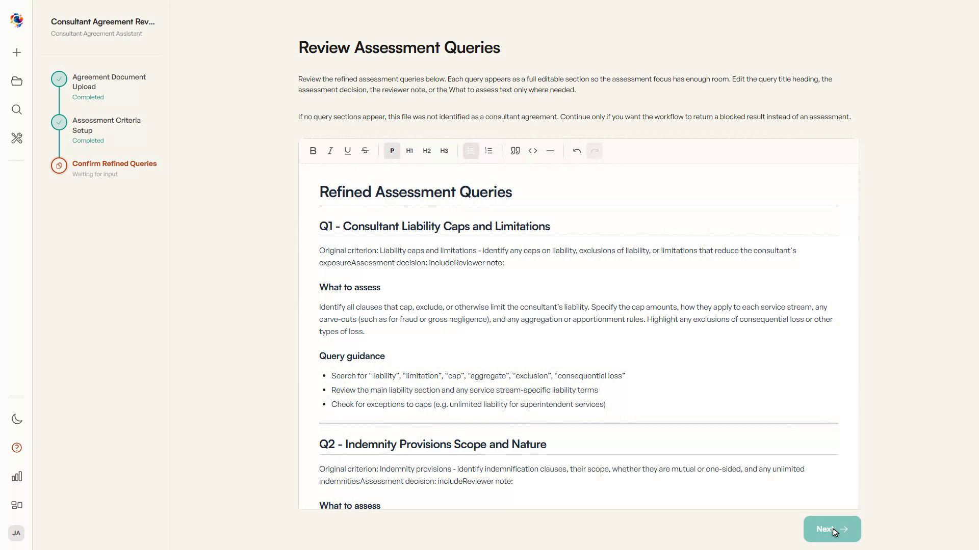Consultant Agreement Drafter